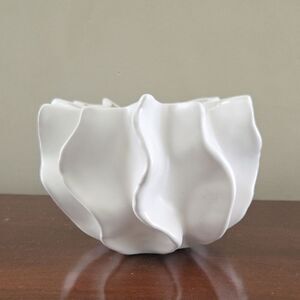 Elegant White Ceramic Vase